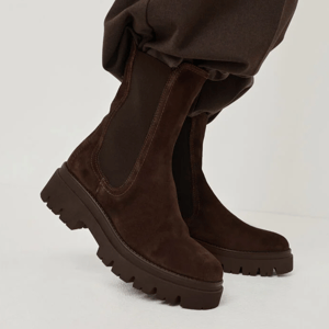 Tamaris - 25992 Leather Chelsea Boots, Mocca